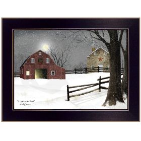 Trendy Decor 4U "Light in the Stable" Framed Wall Art, Modern Home Decor Framed Print for Living Room, Bedroom & Farmhouse Wall Decoration by Billy Ja