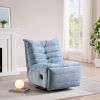 Lazy Chair , Rotatable Modern Lounge with a Side Pocket, Leisure Upholstered Sofa Chair , Reading Chair for Small Space