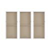 Sandy Forest Gold Foil Abstract 3-piece Canvas Wall Art Set