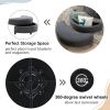 Orisfur. 360¬∞ Swivel Accent Barrel Chair with Storage Ottoman & 4 Pillows, Modern Linen Leisure Chair Round Accent for Living Room