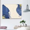 Framed Canvas Wall Art Decor Abstract Painting, Blue and White Color Decoration For Office Living Room, Bedroom Decor-Ready To Hang