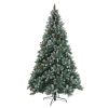 6ft Christmas Tree Artificial Full Xmas Trees,Green, for Holiday,Home,Office,Party Decoration,750 Branch Tips Metal Hinges & Foldable Base