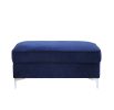 ACME Bovasis Ottoman in Blue Velvet LV00367