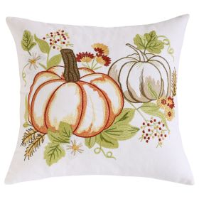 Pumpkin Embroidered Halloween Pillow Cover (Option: Pumpkin10-45x45cm Pillow Core)