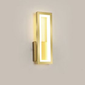 Personality Corridor Wall Light Modern Simple Living Room Background (Option: Gold L-Warm light)