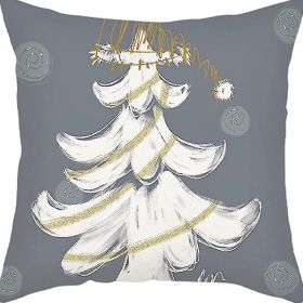 Winter Series Throw Pillow Cover Linen (Option: W02272-45x45cm)