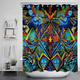 Digital Print-free Bathroom Curtain (Option: YLLHFK05-150x180CM)