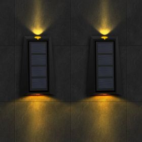 Outdoor Garden Decoration Solar Wall Lamp RGB (Option: Monochromatic warm light)