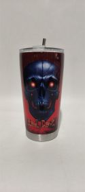 Digital Printing Halloween Cup With Straw (Option: 17 Style-600ml)