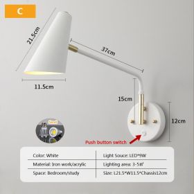 LED Study Reading Wall Lamp (Option: Style C-Tricolor light)