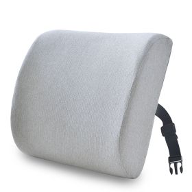 Office Waist Cushion Waist Support For A Long Time Pillow (Option: Light Gray-33x32x10cm)