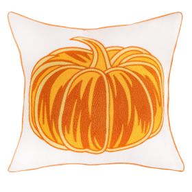 Pumpkin Embroidered Halloween Pillow Cover Lumbar Support (Option: Pumpkin 3-45 √ó 45cm-Excluding pillow covers)