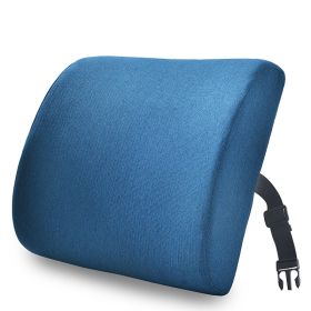 Office Waist Cushion Waist Support For A Long Time Pillow (Option: Indigo-33x32x10cm)