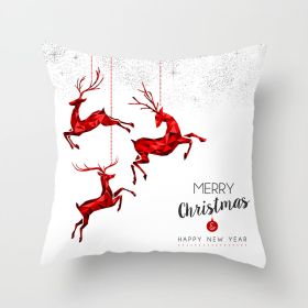 Christmas Household Pillow Cushion Pillowcase (Option: DRD210 2-45x45cm)