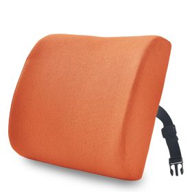 Office Waist Cushion Waist Support For A Long Time Pillow (Option: Orange-33x32x10cm)