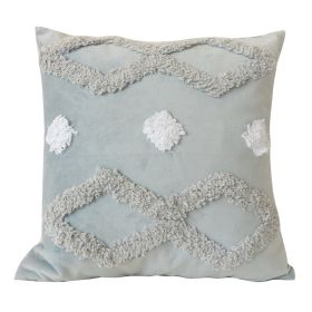 Nordic Cushion Three-dimensional Tufted Bed & Breakfast Pillowcase (Option: Bobo Gray-Pillow Cover Pillow Core)