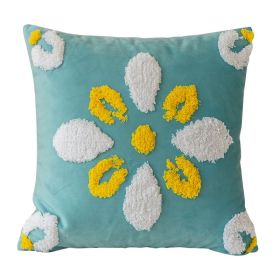 Nordic Cushion Three-dimensional Tufted Bed & Breakfast Pillowcase (Option: Fairy Blue-Pillow Cover Pillow Core)