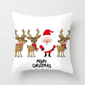 Christmas Household Pillow Cushion Pillowcase (Option: DRD210 12-45x45cm)