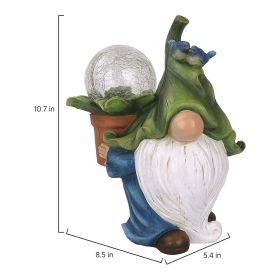 Cartoon Gnome Dwarf Statue Garden Lighting Waterproof Resin Figurines Solar Light Outdoor Lawn Courtyard Night Decorative Lamp (Emitting Color: C)