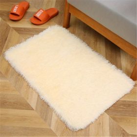 1pc, Luxury Soft Plush Shaggy Area Rugs for Bedroom, Living Room, and Nursery - Non-Slip, Washable, and Non-Shedding - Perfect for Home Decor and Room (Color: Cream Color, size: 19.69*31.5inch)