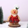 1pc, Christmas Gingerbread Man Plush Toy, Very Suitable For Home Decoration, Shopping Malls, Hotels, Sofas, Desktops And Other Decorations, Christmas