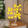 Best-selling Detachable Plastic Base USB Switch LED Simulation Rose Tree Lamp Home Decoration Night Light