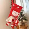 Christmas Stocking Socks Decorations for Home Christmas Ornaments Xmas Santa Claus New Christmas Gifts for New Year Gift Bag