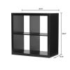 4-Cube Storage Organizer, Solid Black