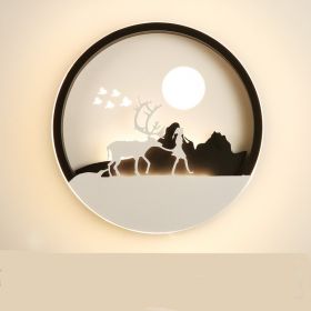 Modern Simple Bedroom Bedside Wall Lamp (Option: Niulang Weaver Girl-Monochromatic warm light)