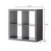 4-Cube Storage Organizer, Solid Black