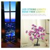 Best-selling Detachable Plastic Base USB Switch LED Simulation Rose Tree Lamp Home Decoration Night Light