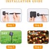 Solar String Lights Outdoor Waterproof Simulation Honey Bees Lamp Fairy Lights with 8 Lighting Decor for Garden Xmas Decorations