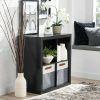 4-Cube Storage Organizer, Solid Black