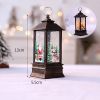 1pc Christmas Lantern Decoration; Vintage Style Hanging Electric Candle Oil Lamp; Christmas Ornaments For Tables & Desks; Holiday Home Decor