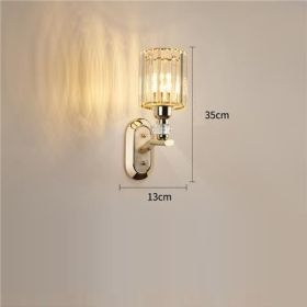 Simple Modern Staircase New Eye-protection Wall Lamp (Option: 508single head-LED tricolor without strobosco)