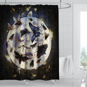 Digital Print-free Bathroom Curtain (Option: YLHTYY04-90gsm finished product 400g)